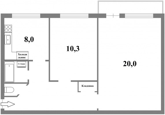 Сдам двухкомнатную (2-комн.) квартиру, Партизана Германа ул, 15Ак3, Санкт-Петербург г