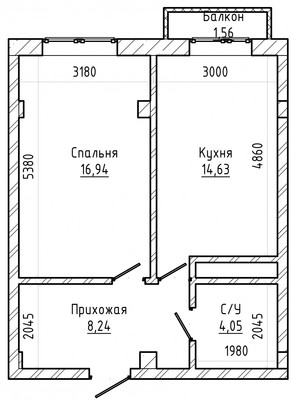 Продам однокомнатную (1-комн.) квартиру, Кабардинская ул, 202ак2, Нальчик г