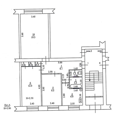 Продам трехкомнатную (3-комн.) квартиру, Лермонтова пер, 7, Кропоткин г