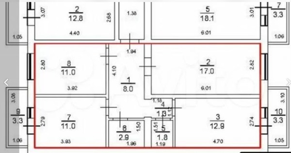 Продам трехкомнатную (3-комн.) квартиру, Тургеневское шоссе ул, 33/3, Новая Адыгея аул