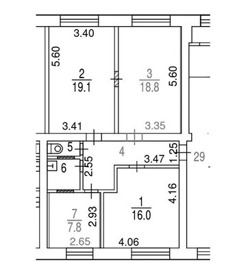 Продам трехкомнатную (3-комн.) квартиру, Ватутина ул, 2к2, Москва г