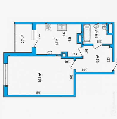 Продам однокомнатную (1-комн.) квартиру, Светлая ул, 67, Ханты-Мансийск г
