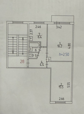 Продам двухкомнатную (2-комн.) квартиру, Химградская ул, 51, Пермь г