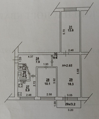 Продам трехкомнатную (3-комн.) квартиру, 2-я Краснодарская ул, 92/1, Ростов-на-Дону г