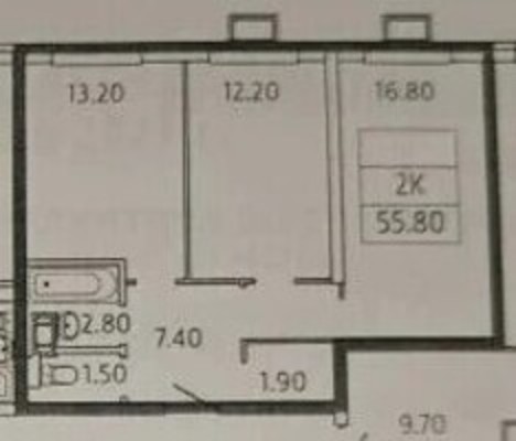 Продам двухкомнатную (2-комн.) квартиру, Западный квартал (Купелинка мкр) ул, 5к1, Сапроново д