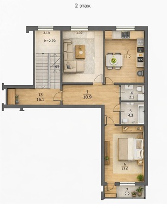 Продам двухкомнатную (2-комн.) квартиру, Маршала Жукова ул, 17/8, Туапсе г