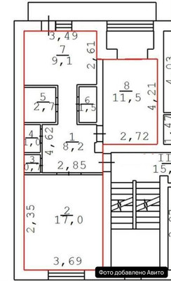 Продам двухкомнатную (2-комн.) квартиру, Октябрьской Революции ул, 8к1, Николаевка пгт