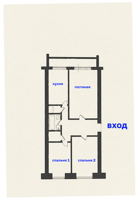 Продам трехкомнатную (3-комн.) квартиру, Ленина ул, 36, Вознесенское с