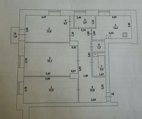 Продам трехкомнатную (3-комн.) квартиру, Губкина ул, 27, Октябрьский г