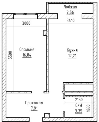 Продам однокомнатную (1-комн.) квартиру, Чернышевского ул, 197, Нальчик г