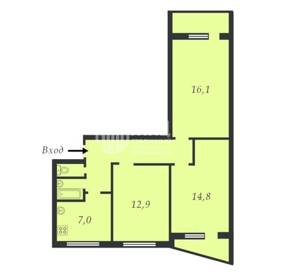 Продам трехкомнатную (3-комн.) квартиру, Азовская ул, 4, Москва г