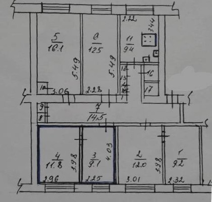 Продам двухкомнатную (2-комн.) квартиру, Белова ул, 25, Мирное с