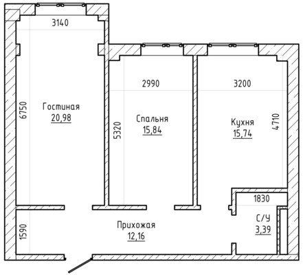 Продам двухкомнатную (2-комн.) квартиру, Кабардинская ул, 199, Нальчик г