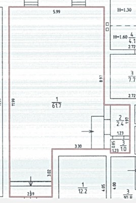 Продам коммерческое помещение 65,1 м2, Добролюбова ул, 48, Калининград г