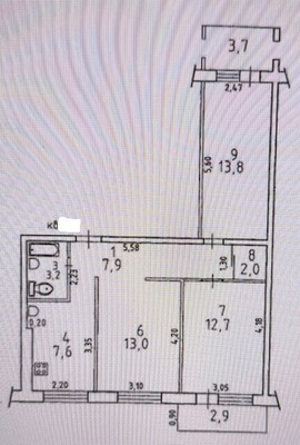 Продам трехкомнатную (3-комн.) квартиру, Победы пр-кт, 18, Комсомольск-на-Амуре г