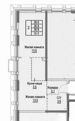 Продам однокомнатную (1-комн.) квартиру, Новоостаповская ул, 16к1, Москва г