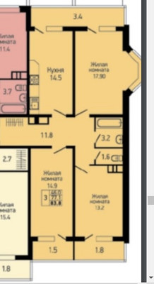 Продам трехкомнатную (3-комн.) квартиру, им. Героя Георгия Бочарникова ул, 4к1, Краснодар г