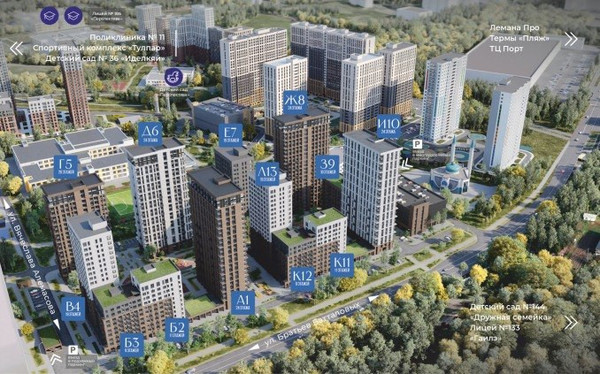 Продам однокомнатную (1-комн.) квартиру (долевое), Оренбургский Тракт ул, 2, Казань г