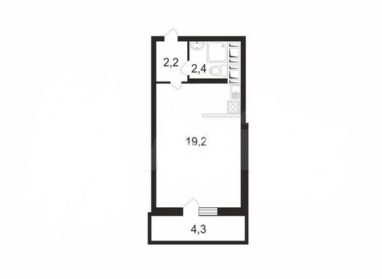 Продам однокомнатную (1-комн.) квартиру, 1-й Предпортовый проезд, 14А, Санкт-Петербург г