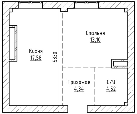 Продам однокомнатную (1-комн.) квартиру, Байсултанова ул, 28, Нальчик г