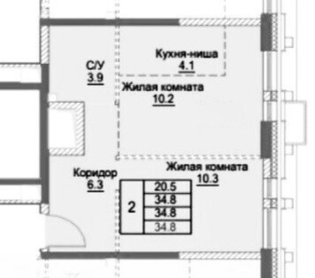 Продам однокомнатную (1-комн.) квартиру, Новоостаповская ул, 16к1, Москва г