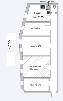 Продам комнату в 4-комн. квартире, Угловой пер, 7А, Санкт-Петербург г