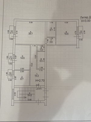 Продам трехкомнатную (3-комн.) квартиру, Ленинградская ул, 411, Анапа г