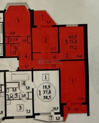 Продам трехкомнатную (3-комн.) квартиру, Покровская ул, 23, Москва г