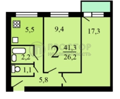 Продам двухкомнатную (2-комн.) квартиру, Оболенский пер, 3, Москва г