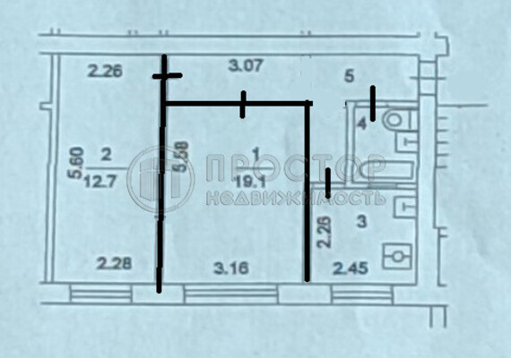 Продам двухкомнатную (2-комн.) квартиру, Приорова ул, 16к1, Москва г