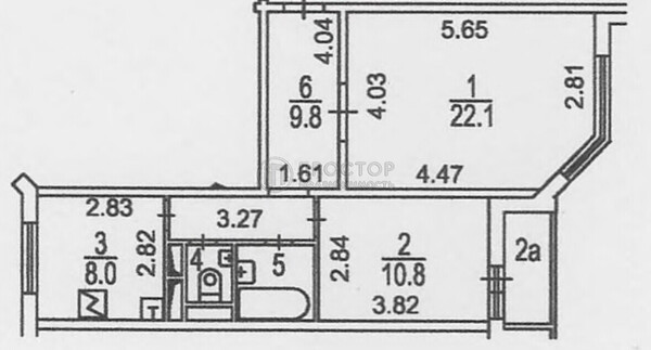 Продам двухкомнатную (2-комн.) квартиру, Рождественская ул, 4, Москва г