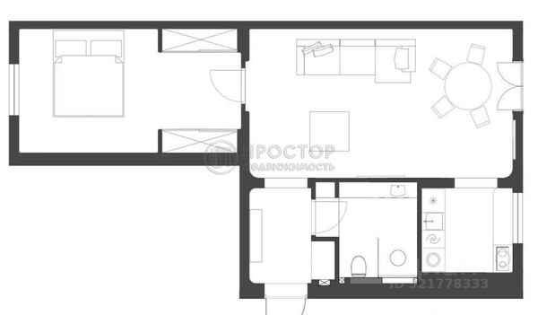 Продам двухкомнатную (2-комн.) квартиру, Садовая-Кудринская ул, 21А, Москва г