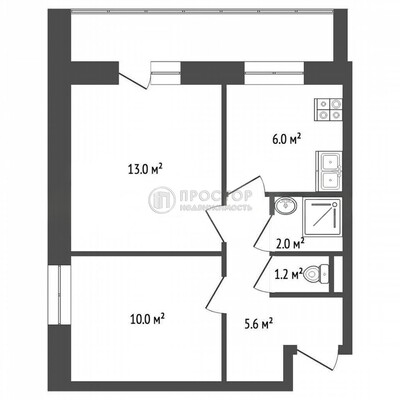 Продам двухкомнатную (2-комн.) квартиру, Палехская ул, 9к1, Москва г