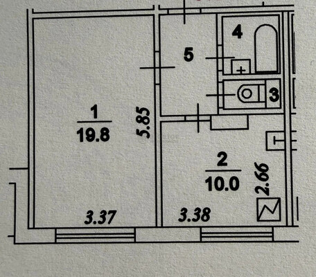 Продам однокомнатную (1-комн.) квартиру, Маршала Захарова ул, 8к3, Москва г