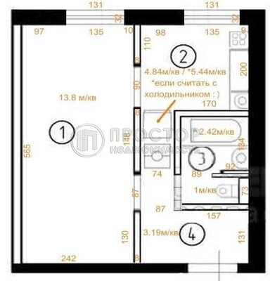 Продам однокомнатную (1-комн.) квартиру, Черницынский проезд, 6к1, Москва г