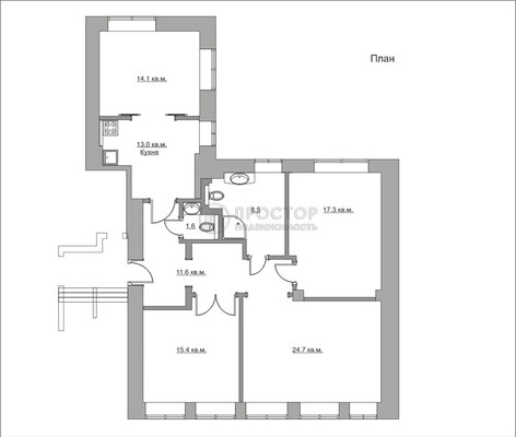 Продам многокомнатную квартиру, Тверская ул, 6с3, Москва г