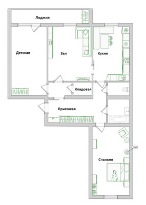 Продам трехкомнатную (3-комн.) квартиру, Красная ул, 19, Пенза г