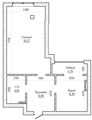 Продам однокомнатную (1-комн.) квартиру, Кулиева пр-кт, 13кА, Нальчик г