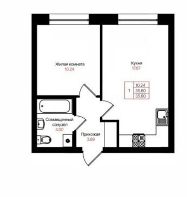 Продам однокомнатную (1-комн.) квартиру (долевое), Гвардейская ул, Казань г