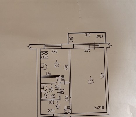 Продам однокомнатную (1-комн.) квартиру, ГО Автозаводец тер, 15, Брянск г