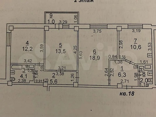 Продам трехкомнатную (3-комн.) квартиру, Северная Звезда ул, 2, Батайск г