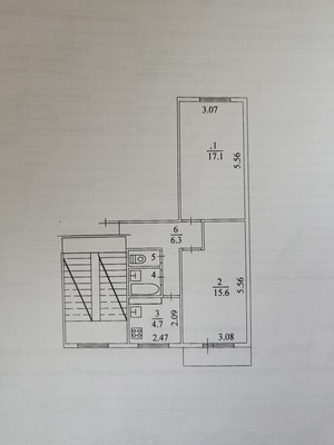 Продам двухкомнатную (2-комн.) квартиру, 1, Новый Свет п