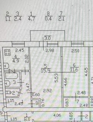Продам двухкомнатную (2-комн.) квартиру, Нахимова ул, 12Б, Санкт-Петербург г