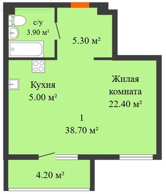 Продам однокомнатную (1-комн.) квартиру, Стачки пр-кт, 200, Ростов-на-Дону г