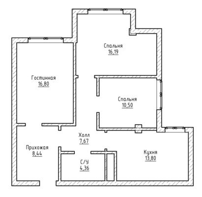 Продам трехкомнатную (3-комн.) квартиру, Московская ул, 14, Нальчик г