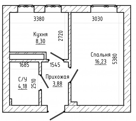 Продам однокомнатную (1-комн.) квартиру, Кабардинская ул, 234/3, Нальчик г