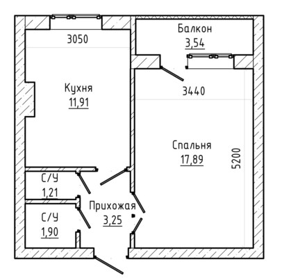 Продам однокомнатную (1-комн.) квартиру, Чайковского ул, 73к1, Нальчик г