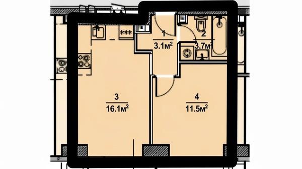 Продам двухкомнатную (2-комн.) квартиру, Борисовские Пруды ул, 3к2, Москва г
