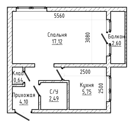 Продам однокомнатную (1-комн.) квартиру, Кирова ул, 343к1, Нальчик г