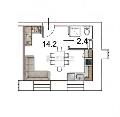 Продам однокомнатную (1-комн.) квартиру, Фрезер ш, 17Ас3, Москва г